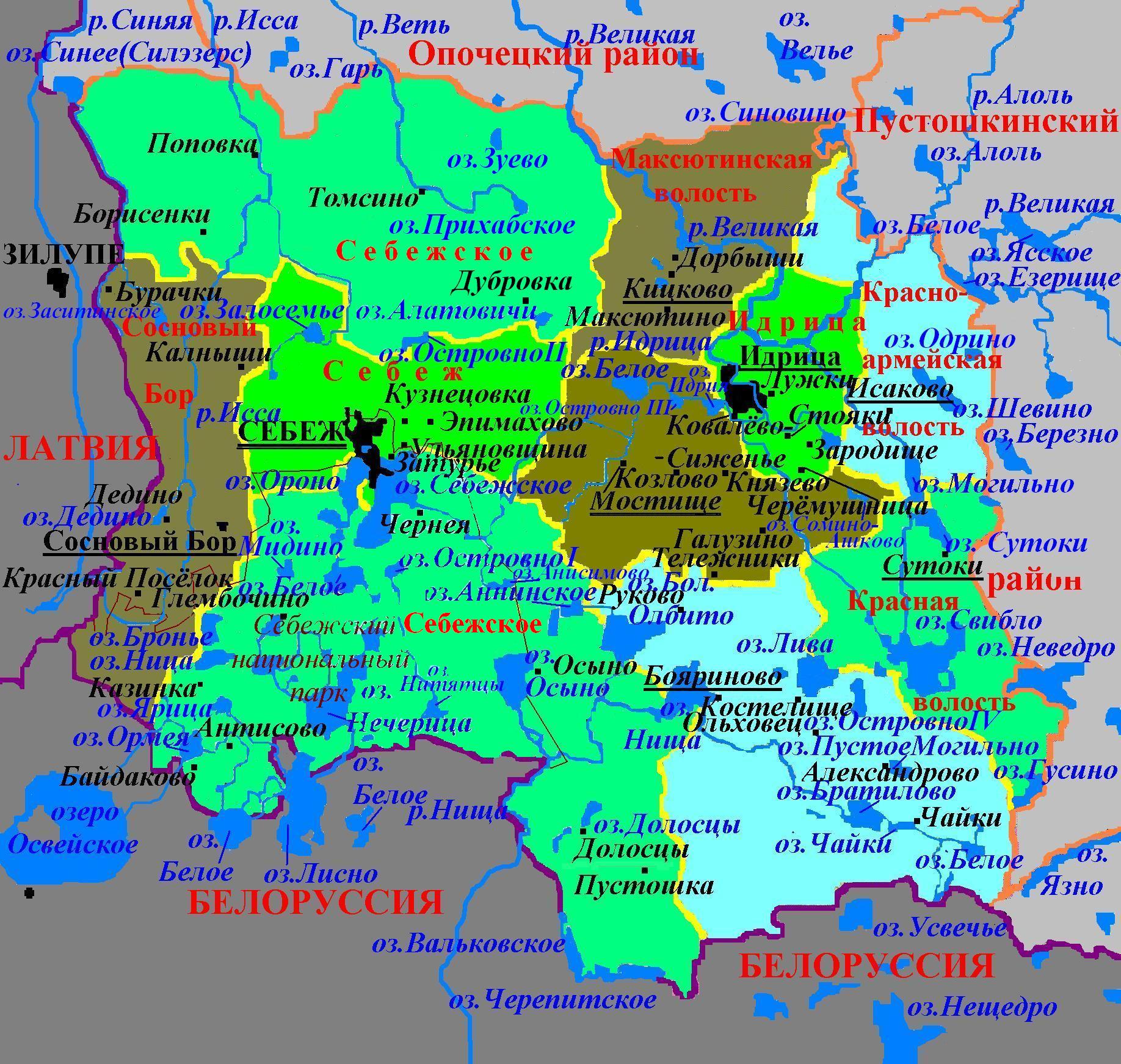 Карта погоды в себеже